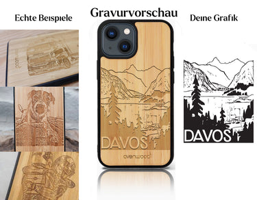 INDIVIDUELL iPhone 13 Mini Bambus-Kunststoff